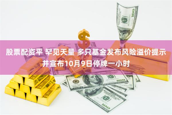 股票配资平 罕见天量 多只基金发布风险溢价提示并宣布10月9日停牌一小时